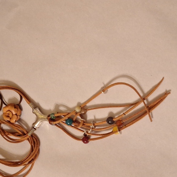 Huge Lot Browns Ambers Wood Boho Style Jewelry Hippie Whimsigoth Animal Print 27 - Picture 10 of 12